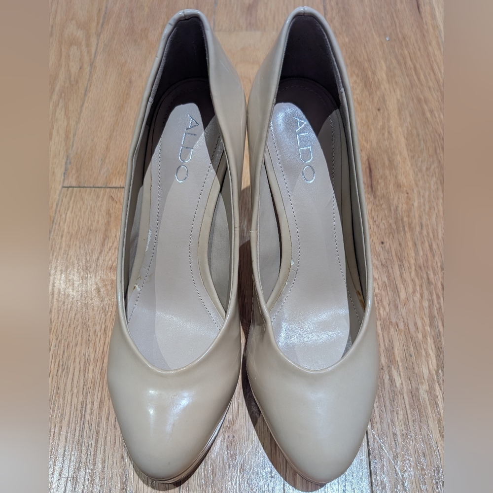ALDO Women's Size 37 Nude Pointed-Toe High Heels - Picture 3 of 11